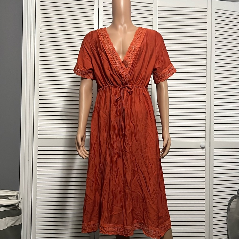 SHEIN summer dress. Orange xl